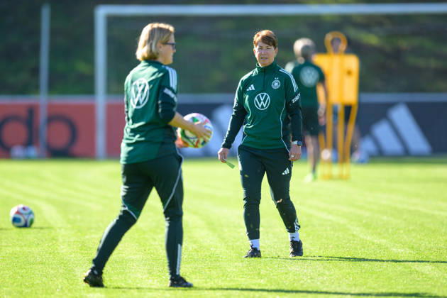 Soccer, National Team, Women, 20261006, Fraining DFB Women Pictured: Maren Meinert, assistant coach for the German women s national team, Eppelheim ASV, Eppelheim, Baden-Württemberg, Germany Copyright: Passion2Press MarkusxFischerx