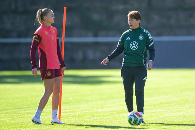Soccer, National Team, Women, 20261006, Fraining DFB Women Pictured: Maren Meinert, assistant coach for the German women s national team, Eppelheim ASV, Eppelheim, Baden-Württemberg, Germany Copyright: Passion2Press MarkusxFischerx
