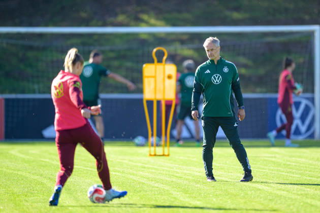 Soccer, National Team, Women, 20261006, Fraining DFB Women Pictured: Germany National Team Coach Christian Wück, Eppelheim ASV, Eppelheim, Baden-Württemberg, Germany Copyright: Passion2Press MarkusxFischerx