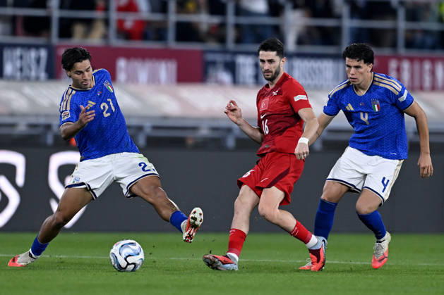 Db Bologna 05 10 2026 - Nations League Italia-Turchia foto Daniele Buffa Image nella foto: Ismail Yuksek-Alessandro Romano-Antonio Vergara