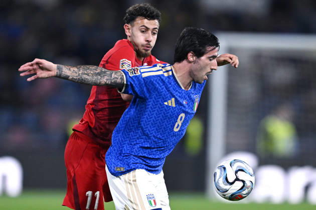 Db Bologna 05 10 2026 - Nations League Italia-Turchia foto Daniele Buffa Image nella foto: Ilhan Fakili-Sandro Tonali