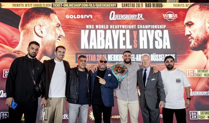Düsseldorf, Germany, Oct. 6, 2026 Team Agit Kabayel Press Conference: Agit Kabayel (GER) vs. Nelson Hysa (ALB), Oct. 6, 2026