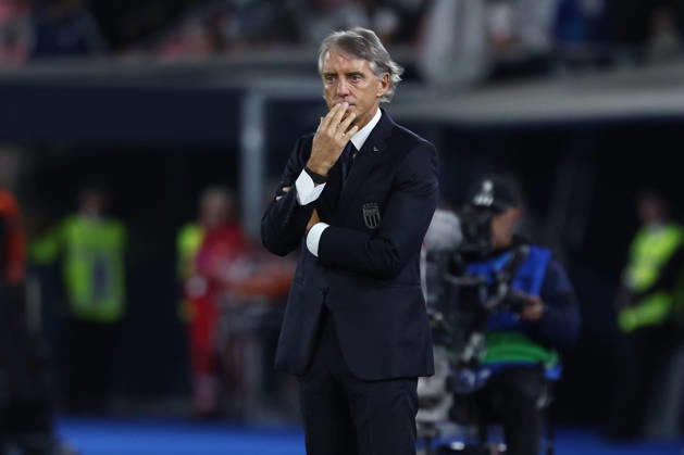 Roberto Mancini, head coach of Italy during the Nations League football match between Italy and Turkiye at Renato Dall Ara stadium in Bologna (Italy), October 05, 2026. CesarexPurini