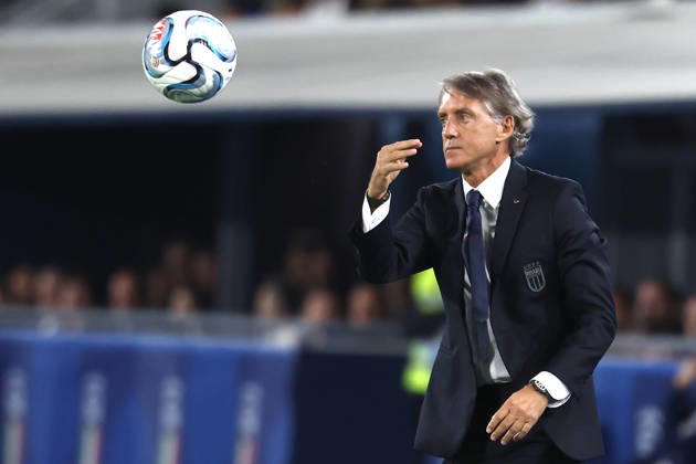 Roberto Mancini, head coach of Italy during the Nations League football match between Italy and Turkiye at Renato Dall Ara stadium in Bologna (Italy), October 05, 2026. CesarexPurini