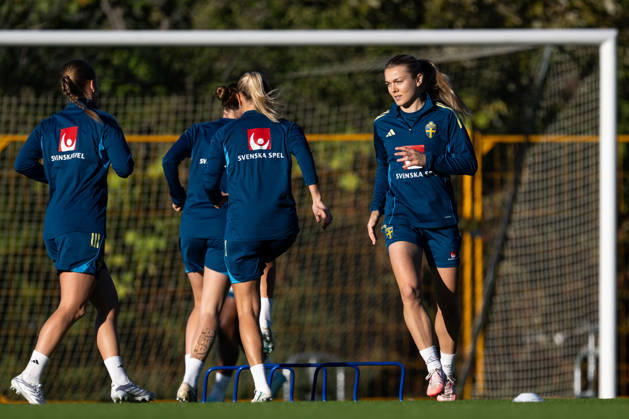 October 6, 2026: Beata Olsson of the Swedish women’s national soccer team during a training session on October 6, 2026 in Stockholm. Photo by Emma Wallskog, BILDBYRAN, code EW EW0714: soccer, football, fotball, World Cup qualifiers, FIFA Women’s World Cup qualifier, training, Sweden, women’s team, bbeng Copyright: EMMAxWALLSKOG BB261006EW032