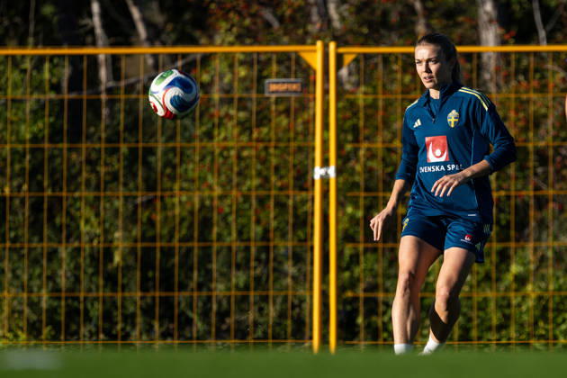 October 6, 2026: Beata Olsson of the Swedish women’s national soccer team during a training session on October 6, 2026 in Stockholm. Photo by Emma Wallskog, BILDBYRAN, code EW EW0714: soccer, football, fotball, World Cup qualifiers, FIFA Women’s World Cup qualifier, training, Sweden, women’s team, bbeng Copyright: EMMAxWALLSKOG BB261006EW044
