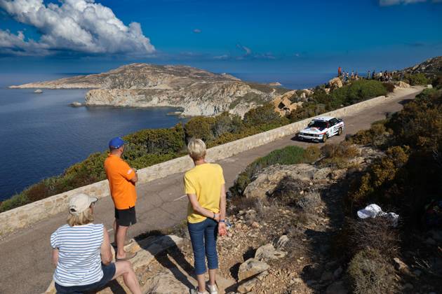 26eme Tour de Corse Historique 2026 - Corsica Competitors race during the first stage of the 26eme Tour de Corse Historique 2026 on the ES 01 Notre Dame de la Serra special stage in Calvi, Corsica, France on October 6, 2026. Photo by Shootpix ABACAPRESS.COM Calvi Corsica France  Copyright: xShootpix ABACAx