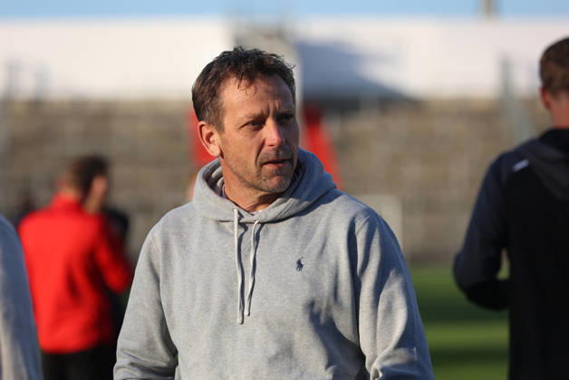 Soccer, Men s, Toto Cup, Quarterfinals, 2026–2027 Season, SpVgg Unterhaching vs. SSV Jahn Regensburg, Sportpark Unterhaching, Holger Seitz, SpVgg Unterhaching Coach, head and upper body, standing