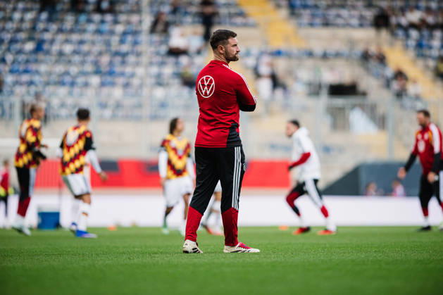 U-21 European Championship Qualifier: Germany vs. Georgia, October 6, 2026; Shkodran Mustafi; Soccer; U-21 European Championship Qualifier; Matchday 10: Germany vs. Georgia on October 6, 2026; Bielefeld DFB REGULATIONS PROHIBIT ANY USE OF PHOTOGRAPHS AS IMAGE SEQUENCES AND OR QUASI-VIDEO Copyright: xBEAUTIFULxSPORTS Tonhäuserx
