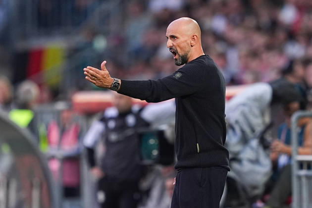 October 6, 2026, xydrx, Men s, Soccer, International Match, U21, European Championship Qualifiers, Germany vs. Georgia, 2026–2027 Season, Schüco Arena: Antonio DI Salvo, head coach of the GER U21 team, gesturing. DFB regulations prohibit any use of photographs as image sequences and or quasi-video. Copyright: HMBxMedia YannisxDreimann