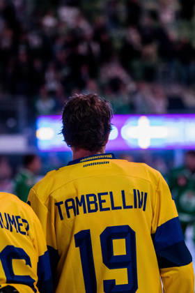October 6, 2026: Adam Tambellini of Davos ahead of the CHL game between Rögle and Davos on October 6, 2026 in Ängelholm. Photo by Niclas Jönsson, BILDBYRAN COP 273 NO0449. ice hockey, CHL, Champions Hockey League, Rögle, Davos, Rögle BBENG, ice hockey, CHL, Champions Hockey League, Rögle, Davos, Rögle BBENG Copyright: NICLASxJÖNSSON BB261006NO013