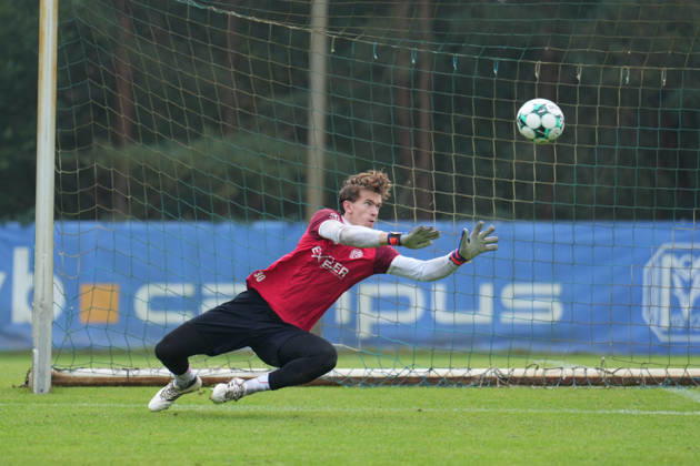 German Soccer, Training Session, 3rd Division, 2026–2027 Season, NVB Campus, SV Meppen, Tuesday, October 6, 2026, Morning Training: Timo Schmitz (SV Meppen) Saves 30 Shots Copyright: xLennxLübbersx