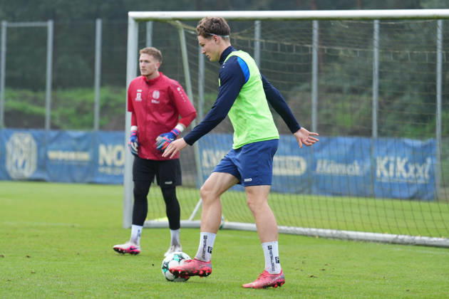 German Soccer, Training Session, 3rd Division, 2026–2027 Season, NVB Campus, SV Meppen, Tuesday, October 6, 2026, Morning Training Session with Richard Meier at SV Meppen, 13 players on the field Copyright: xLennxLübbersx