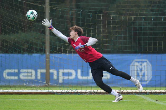 German Soccer, Training Session, 3rd Division, 2026–2027 Season, NVB Campus, SV Meppen, Tuesday, October 6, 2026, Morning Training: Timo Schmitz (SV Meppen) Makes 30 Saves on a Shot on Goal Copyright: xLennxLübbersx