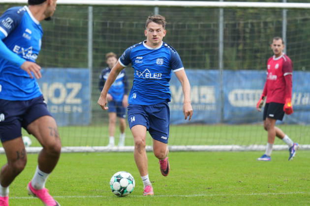 German Soccer, Training Session, 3rd Division, 2026–2027 Season, NVB Campus, SV Meppen, Tuesday, October 6, 2026, Morning Training: Thorben Deters, SV Meppen, 14 on the ball Copyright: xLennxLübbersx