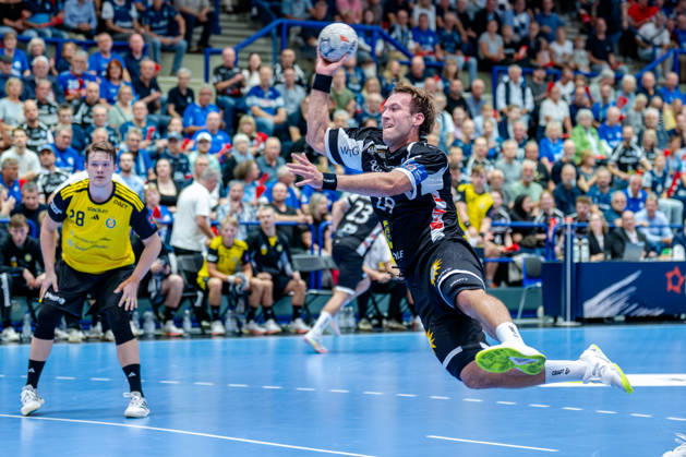 Solingen, October 6, 2026, Handball, Men s, EHF, European League, Group Stage, Matchday 2, 2026–2027, Bergischer HC vs. IK Sävehof, Tom Bergner (Bergischer HC), 28 shots on goal