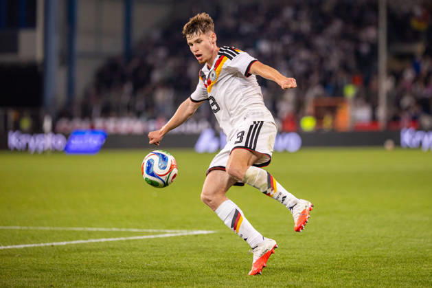 Lukas Ullrich, Germany U21, 03 on the Ball GER, Germany GER vs. Georgia GEO, Soccer, UEFA U21 European Championship Qualifiers, Group F, Matchday 13, 2026–2027 season, October 6, 2026 GER, Germany GER vs. Georgia GEO, Soccer, UEFA U21 European Championship Qualifiers, Group F, Matchday 13, 2026–2027 season, October 6, 2026 Bielefeld Copyright: xEibner-Pressefoto JanxRollingerx EP_JSK
