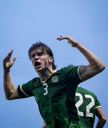 2027 UEFA Under 21 European Qualifier, Munster FA Turner s Cross, Cork 6 10 2026 Republic of Ireland vs England Ireland s Conor McManus celebrates after he scores his sides 2nd goal of the match Conor McManus celebrates after he scores his sides 2nd goal of the match 6 10 2026  Copyright: xx NE1L0302