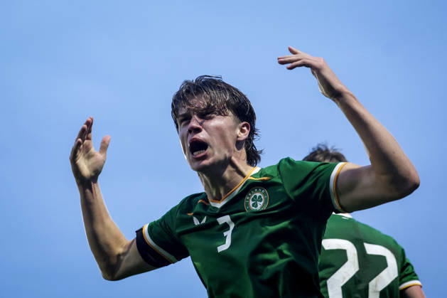 2027 UEFA Under 21 European Qualifier, Munster FA Turner s Cross, Cork 6 10 2026 Republic of Ireland vs England Ireland s Conor McManus celebrates after he scores his sides 2nd goal of the match Conor McManus celebrates after he scores his sides 2nd goal of the match 6 10 2026  Copyright: xx NE1L0303