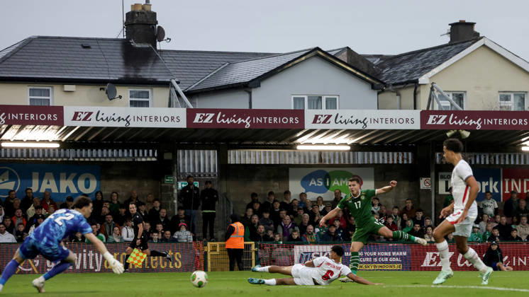 2027 UEFA Under 21 European Qualifier, Munster FA Turner s Cross, Cork 6 10 2026 Republic of Ireland vs England Ireland s Tommy Lonergan scores his sides 1st goal of the match Tommy Lonergan scores his sides 1st goal of the match 6 10 2026  Copyright: xx NE1L9993