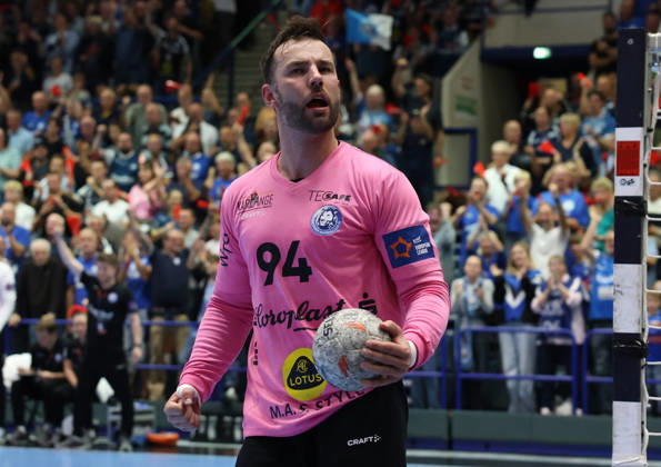 Kristian van der Merwe Bergischer HC 94 GER, Bergischer HC06 vs. IK Saevehof, Handball, EHF Europa League 2026–27, Matchday 2, 2026–2027 Season, October 6, 2026 GER, Bergischer HC06 vs. IK Saevehof, Handball, EHF Europa League 2026–27, Matchday 2, 2026–2027 season, October 6, 2026 Solingen Mitte Copyright: xEibner-Pressefoto ThomasxStoeckerx EP_TSR