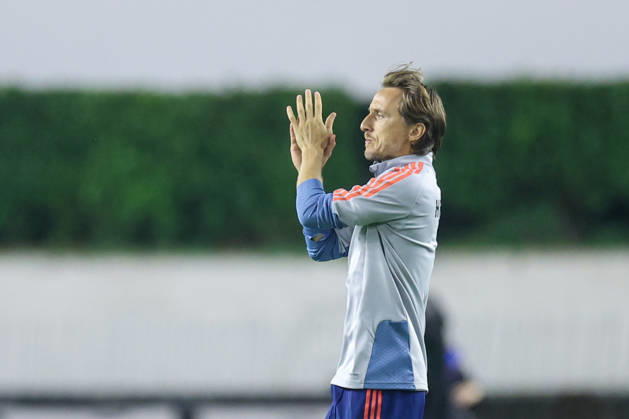 Croatia v Spain - UEFA Nations League 2026 27 Group A3 MD4 Luka Modric of Croatia warms up prior to the UEFA Nations League 2026 27 group phase match between Croatia and Spain at Stadion Poljud on October 6, 2026 in Split, Croatia. SanjinxStrukic PIXSELL