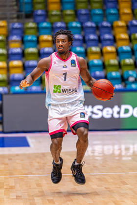 FRANKFURT AM MAIN, GERMANY - OCTOBER 6: Isaiah Swope (Skyliners Frankfurt, 1) during the BKT EuroCup 2026 27, match between Frankfurt Skyliners vs. BC Siauliai at Suewag Energie Arena on October 6, 2026 in Frankfurt am Main, Germany. Hessen Germany Copyright: xBEAUTIFULxSPORTS Freudensteinx