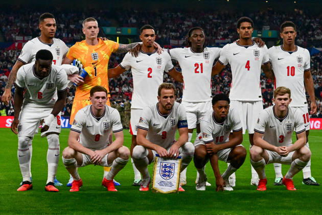 England v Czechia, UEFA Nations League the England players pose for a team shot during the UEFA Nations League match between England and Czechia at Wembley Stadium, London, UK on 6 October 2026. London Wembley Stadium Greater London UK Editorial use only , Copyright: xDennisxGoodwinx PSI-24957-0018