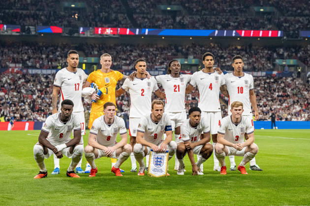 October 6, 2026, xdaymx, UEFA Nations League, England vs. Czech Republic: The English team before their match against the Czech Republic in London