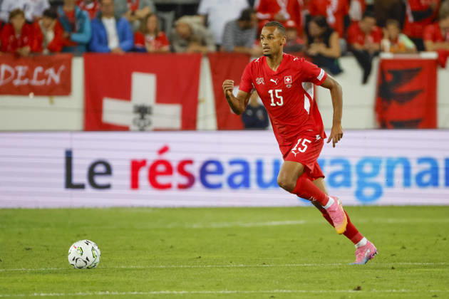 Djibril Sow Switzerland, 15 on the Ball, Switzerland, UEFA, Nations League, Matchday 4, Switzerland vs. North Macedonia, October 6, 2026, Swissporarena, Lucerne, Switzerland Copyright: xGrantxHubbsx
