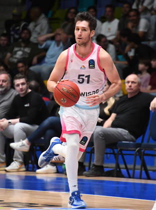 October 6, 2026, xokbx, Basketball BKT Europe Cup, Skyliners Frankfurt vs. Siauliai Basketball, featuring Ryan Arcidiacono of Fraport Skyliners Frankfurt, Sprint, am Ball Frankfurt