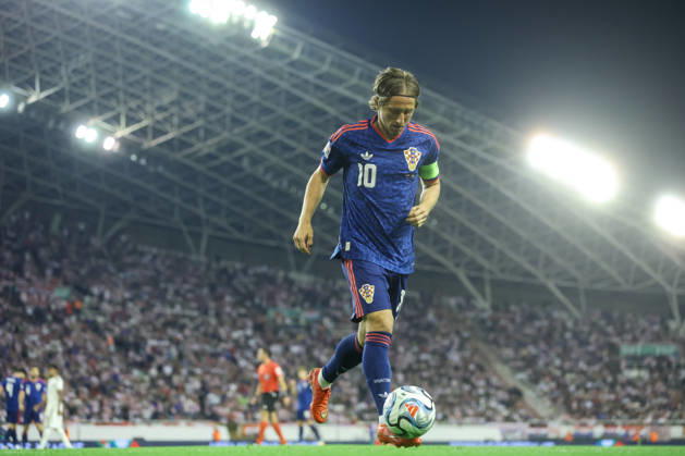Croatia v Spain - UEFA Nations League 2026 27 Group A3 MD4 Luka Modric of Croatia controls the ball during the UEFA Nations League 2026 27 group phase match between Croatia and Spain at Stadion Poljud on October 6, 2026 in Split, Croatia. SanjinxStrukic PIXSELL
