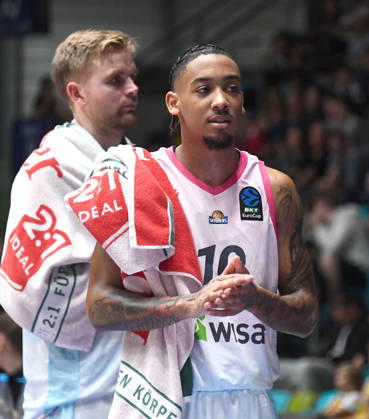 October 6, 2026, xokbx, Basketball BKT Europe Cup, Skyliners Frankfurt vs. Siauliai Basketball, Judah Mintz, Fraport Skyliners Frankfurt, Facial Expressions, Body Language, Emotion, Frankfurt