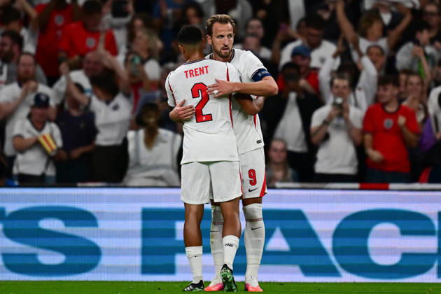 England v Czechia, UEFA Nations League GOAL England forward Harry Kane (9) and England defender Trent Alexander-Arnold (2) celebrate a Czechia own goal 1-0 during the UEFA Nations League match between England and Czechia at Wembley Stadium, London, UK on 6 October 2026. London Wembley Stadium Greater London UK Editorial use only , Copyright: xDennisxGoodwinx PSI-24957-0029