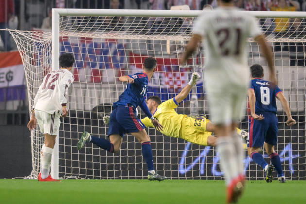 Croatia v Spain - UEFA Nations League 2026 27 Group A3 MD4 Ivan Perisic of Croatia scores a goal for 1:0 during the UEFA Nations League 2026 27 group phase match between Croatia and Spain at Stadion Poljud on October 6, 2026 in Split, Croatia. IgorxSoban PIXSELL