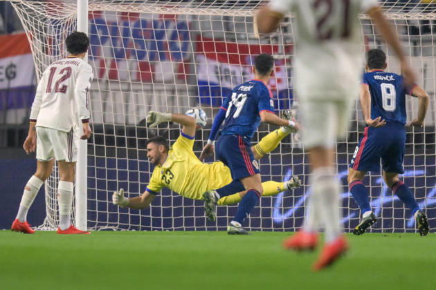 Croatia v Spain - UEFA Nations League 2026 27 Group A3 MD4 Ivan Perisic of Croatia scores a goal for 1:0 during the UEFA Nations League 2026 27 group phase match between Croatia and Spain at Stadion Poljud on October 6, 2026 in Split, Croatia. IgorxSoban PIXSELL