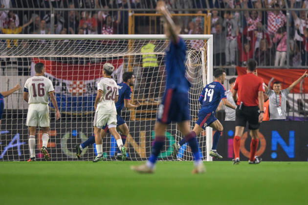 Croatia v Spain - UEFA Nations League 2026 27 Group A3 MD4 Ivan Perisic of Croatia scores a goal for 1:0 during the UEFA Nations League 2026 27 group phase match between Croatia and Spain at Stadion Poljud on October 6, 2026 in Split, Croatia. IgorxSoban PIXSELL
