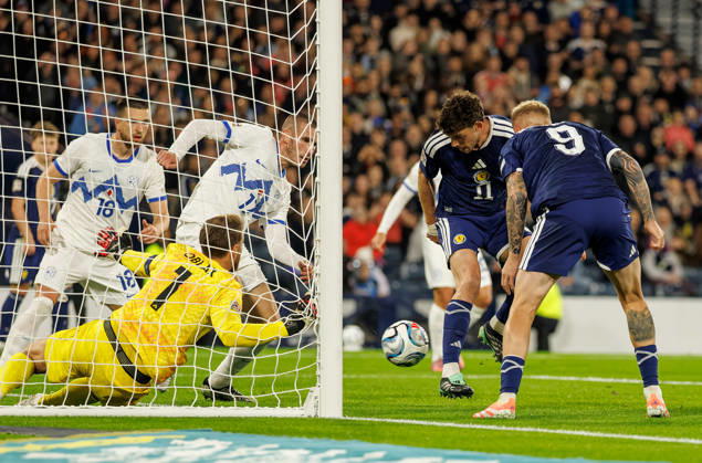 05.10.2026: Scotland v Slovenia: Ryan Christie of Scotland scores with a backheel  Copyright: xWilliexVassx NINTCHDBPICT001113839688