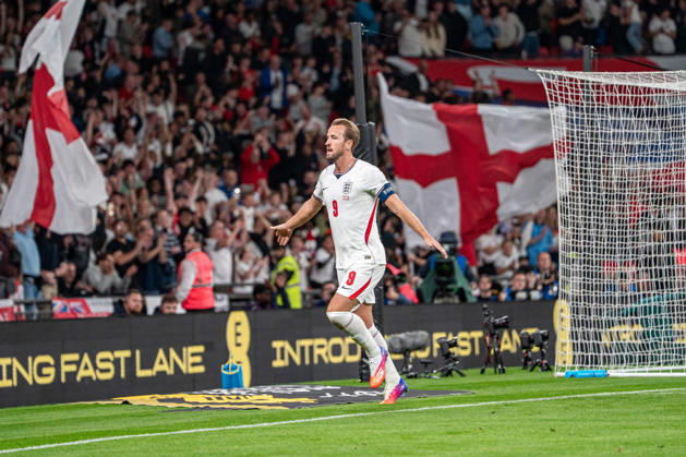 October 6, 2026, xdaymx, UEFA Nations League, England vs. Czech Republic, Harry Kane, England, goal celebration after England s 2-0 lead, London
