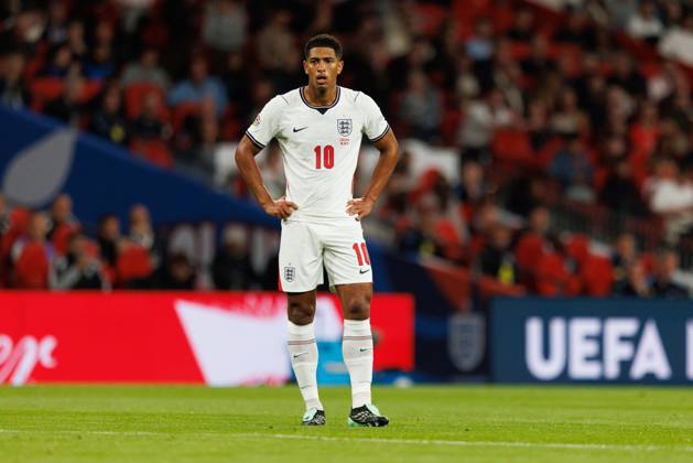 England v Czechia UEFA Nations League, Tuesday 6th October 2026: Jude Bellingham of England looks on during the UEFA Nations League Group C Fixture between England and Czechia at Wembley Stadium, Wembley in London, England. (Photo by Alex Ferrelly Sports Press Photo) Copyright: xAlexxFerrelly SportsxPressxPhotox Sportspressphoto_SPR247274