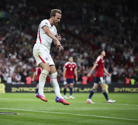 England v Czech Republic, UEFA Nations League, League A - Group 3 London, UK: England v Czech Republic, UEFA Nations League, League A - Group 3, Wembley Stadium. 6 October 2026 Photograph by Marc Aspland for The Times & The Sunday Times Harry Kane of England celebrates scoring his teams 2nd goal 2-0  Copyright: xMarcxAsplandx NINTCHDBPICT001113841947