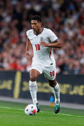 England v Czechia UEFA Nations League, Tuesday 6th October 2026: Jude Bellingham of England on the ball during the UEFA Nations League Group C Fixture between England and Czechia at Wembley Stadium, Wembley in London, England. (Photo by Alex Ferrelly Sports Press Photo) Copyright: xAlexxFerrelly SportsxPressxPhotox Sportspressphoto_SPR247280