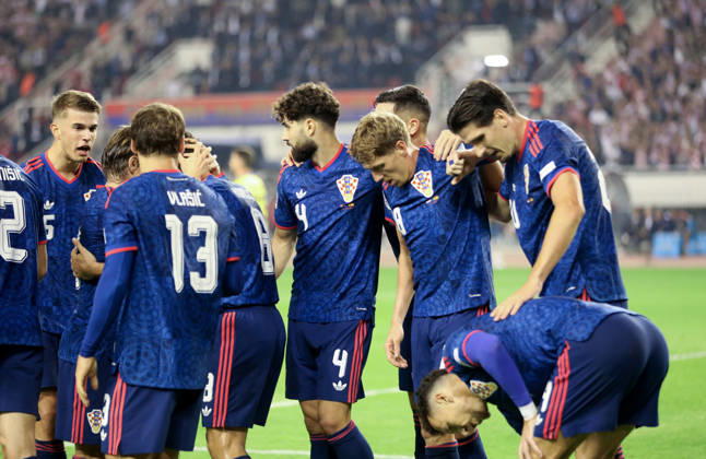 Croatia v Spain - UEFA Nations League 2026 27 Group A3 MD4 Players of Croatia celebrate after Ivan Perisic of Croatia score a goal for 1:0 during the UEFA Nations League 2026 27 group phase match between Croatia and Spain at Stadion Poljud on October 6, 2026 in Split, Croatia.  IvoxCagalj PIXSELL