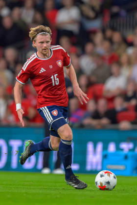 LONDON, ENGLAND OCTOBER 06 - Alex Král of Czechia on the ball during the UEFA Nations League game between England and Czechia at Wembley Stadium on October 06, 2026 in London, England. (Photo by Keeran Marquis Sports Press Photo) Copyright: xKeeranxMarquis SPPx Sportspressphoto_SPR247289