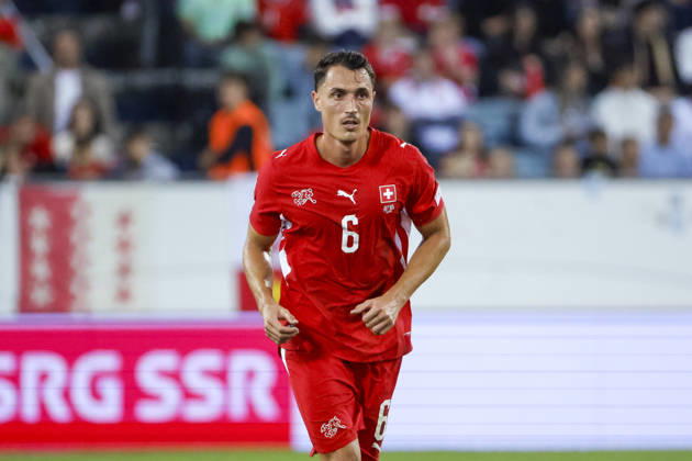 Vincent Sierro Switzerland, 06, Switzerland, UEFA, Nations League, Matchday 4, Switzerland vs. North Macedonia, October 6, 2026, Lucerne Swissporarena, Switzerland Copyright: xGrantxHubbsx
