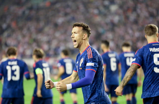 Croatia v Spain - UEFA Nations League 2026 27 Group A3 MD4 Ivan Perisic of Croatia celebrate after he scores a goal for 1:0 during the UEFA Nations League 2026 27 group phase match between Croatia and Spain at Stadion Poljud on October 6, 2026 in Split, Croatia. IvoxCagalj PIXSELL
