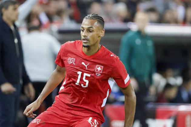 Djibril Sow Switzerland, 15, Switzerland, UEFA, Nations League, Matchday 4, Switzerland vs. North Macedonia, October 6, 2026, Lucerne Swissporarena, Switzerland Copyright: xGrantxHubbsx
