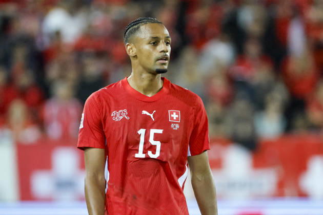 Djibril Sow Switzerland, 15, Switzerland, UEFA, Nations League, Matchday 4, Switzerland vs. North Macedonia, October 6, 2026, Lucerne Swissporarena, Switzerland Copyright: xGrantxHubbsx
