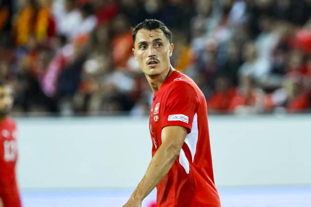 Vincent Sierro Switzerland, 06, Switzerland, UEFA, Nations League, Matchday 4, Switzerland vs. North Macedonia, October 6, 2026, Lucerne Swissporarena, Switzerland Copyright: xGrantxHubbsx