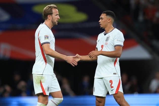 England v Czechia - UEFA Nations League 2026 27 Group A3 MD4 Harry Kane and Trent Alexander-Arnold of England celebrate 2nd goal during the UEFA Nations League 2026 27 group phase match between England and Czechia at Wembley Stadium on October 6, 2026 in London, England. London Wembley Stadium England United Kingdom Copyright: xAllstarxPicturexLibraryxLtdx